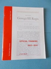 59/1293	Scott J. G. S., Official franking 1800-1840, The  Royal Philatelic socie