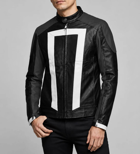 Giacca biker uomo - nera, vera