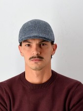 Cappello THREE STROKE Flat Cap Modern Blu