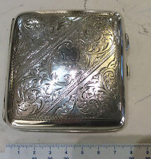 Portasigarette Birmingham 1920 argento inglese epoca grammi 89,00 cm 8,00 X 8,00