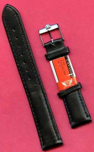 Genuine black leather cavadini - black,