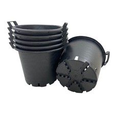Vaso per albero per piante 6 x 30 litri con manici resistente 30 L Lt grande plastica grande