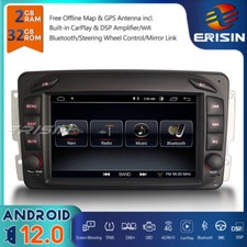 Android 12 Autoradio GPS Carplay Mercedes A/C/CLK/G Class W203 W168 Viano Vito
