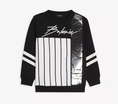 Felpa balmain cotone - felpa, con