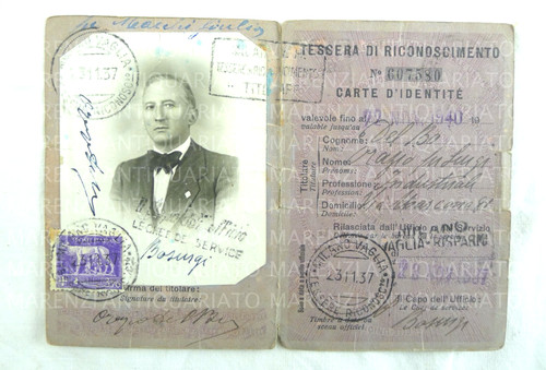 Tessera unione postale poste - tessera,