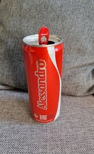 lattina limited edition Italia Coca-Cola Nome ALESSANDRO 33cl vuota