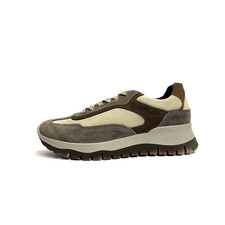 IGI&CO SCARPE UOMO SNEAKERS CON GOMMA ALTA E MEMORY FOAM 8641822 FANGO CAMOSCIO