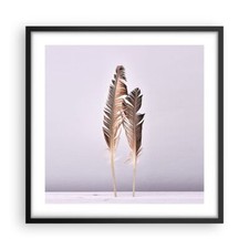 Poster 50x50cm Due piume lilla