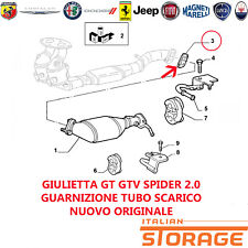 GIULIETTA GT GTV SPIDER 2.0 GUARNIZIONE TUBO SCARICO NUOVO ORIGINALE 73503584