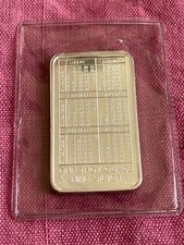 RARO LINGOTTO ARGENTO NUOVO: 1992 Calendario Trattato di Maastricht BULLION BAR 1 oncia 999