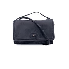 Autentica borsa a tracolla The Bridge piccola mini messenger in pelle nera
