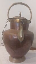 Antica Brocca oliera in rame e ottone con manico fine '800