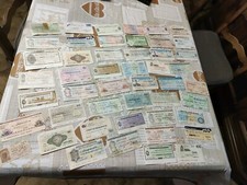 48 Mini Assegni Degli Anni Settanta In Buone Condizioni Nessuno Strappato