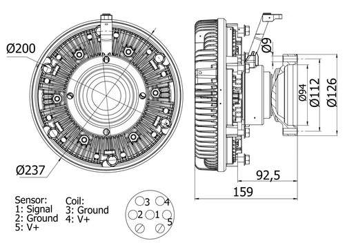 Frizione ventola radiatore