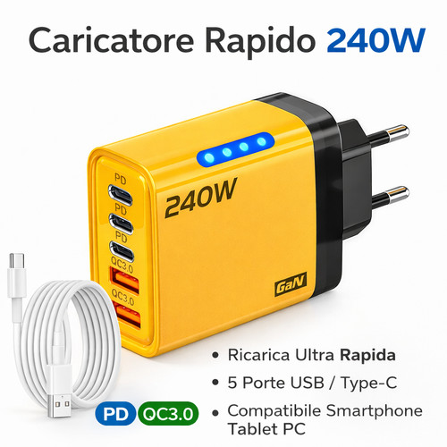 Caricabatteria cellulare 240w - cellulare,