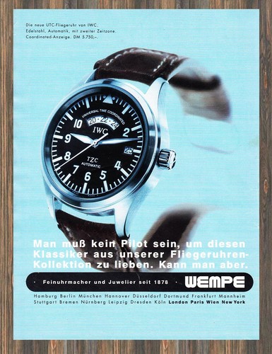 Iwc orologio aviatore wempe - iwc,