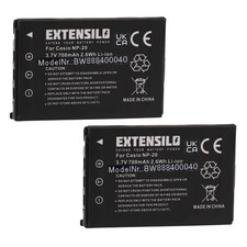 2x Batteria per Casio Exilim