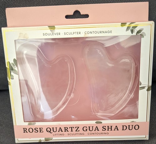 Lindo rose quartz gua sha - sha, duo