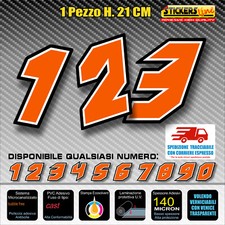 Adesivi numeri gara M11 A-N