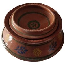 XL ARGILLA/MITTI HANDI,BIRYANI PENTOLA FUOCO APERTO GAS TOP CON COPERCHIO