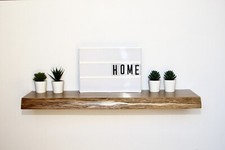 mensola in legno massello design moderno cucina bagno salone