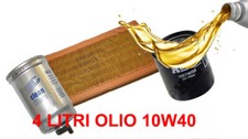 KIT 3 FILTRI TAGLIANDO OLIO 10W40 PIAGGIO PORTER 1.2 1.4 DIESEL DAL 1998
