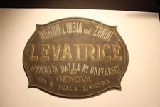 Antica insegna targa dipinta a