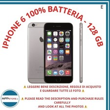 iPhone 6 Grigio 128 GB Ricondizionato – Batteria 100 % - TELEFONO TESTATO
