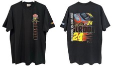 Maglietta XL Vintage 2002 Jeff Gordon 24 Nascar DuPont Motorsports Y2K Skate Punk Nera