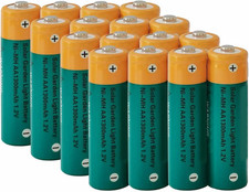 Pile Ricaricabili Nimh AA 1300Mah 1.2V per Luci Da Giardino Solari Da Esterno Lu