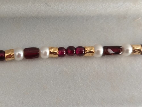 Bracciale argento dorato con