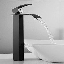 Rubinetto Lavabo Alto Nero