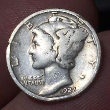 Moneta One Dime Mercury Head USA 1927 Silver 10 centesimi americano argento '900