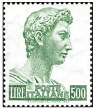 1969 ITALIA - San Giorgio - Donatello - 500 lire - 1 val MNH