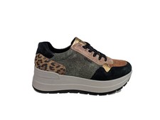 Igi&Co sneakers donna 8677600 verde marrone nero