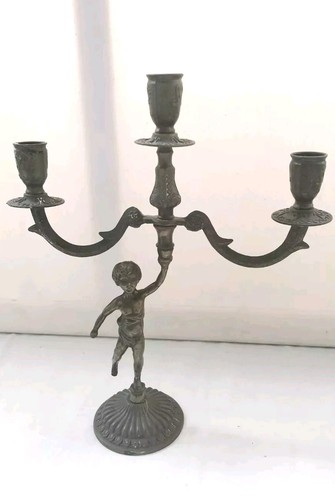 Candelabro ottone vintage - candelabro,