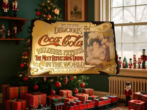 Vintage quadro specchio coca - a,