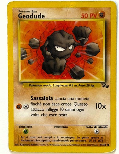 Carte pokemon vintage geodude - pokemon, vintage,
