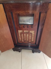 Radio d epoca a valvole modello Chassis SV10 Mobiletto impiallacciato in radica 