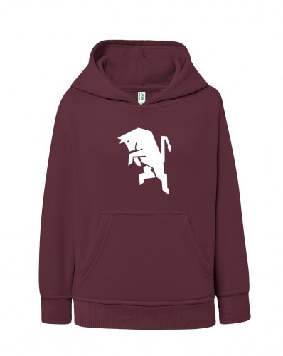 Felpa granata con torello toro - felpa,