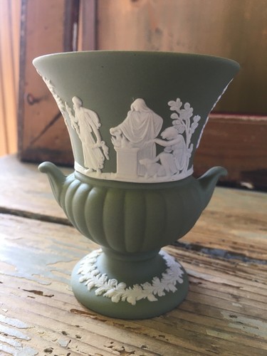 Wedgwood jasper verde vaso - jasper,