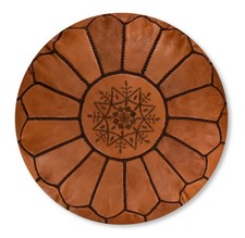 Pouf marocchino in pelle