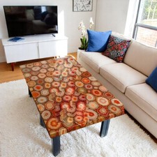 "Tavolo in agata arancione