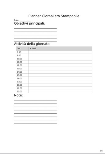 Planner giornaliero - planner,