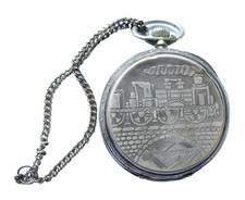 OROLOGIO DA TASCA ANTICO TRENO