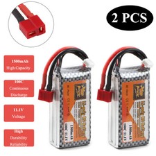 2 Pezzi 1500mAh 11,1V 3S 100C