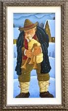 Antonio capuzzo 60x30 olio - capuzzo, su