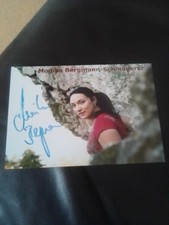 Monika Bergmann-Schmuderer/campionessa del mondo/sci alpino -autografo originale-