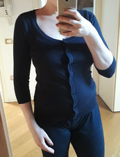 ZARA cardigan maniche 3/4 blu
