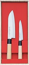 SEKITSUBAZO Coltello da Chef Giapponese 2 Coltelli SANTOKU Paring SUSHI Made ...